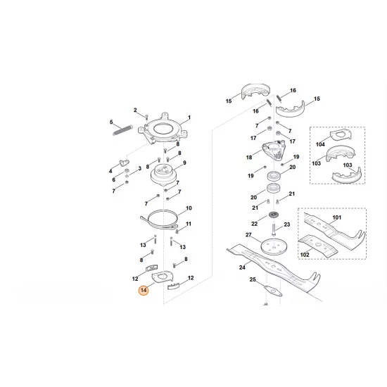 STIHL  Blacha oporowa 6375 162 2000